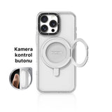 iPhone 16 Pro Max Uyumlu Kılıf M-safeli Standlı Aksiyon Butonlu Youngkit Pivot Serisi Kapak Şeffaf