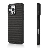 iPhone 16 Pro Max Uyumlu Kılıf M-safe Şarj Özellikli Youngkit Canvas Serisi Kapak Siyah