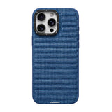 iPhone 16 Pro Max Uyumlu Kılıf M-safe Şarj Özellikli Youngkit Canvas Serisi Kapak Mavi