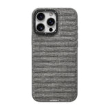 iPhone 16 Pro Max Uyumlu Kılıf M-safe Şarj Özellikli Youngkit Canvas Serisi Kapak Gri