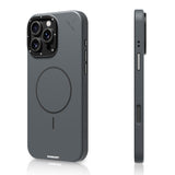 iPhone 16 Pro Max Uyumlu Kılıf M-safe Şarj Özellikli Youngkit Dynamag Serisi Kapak Gri