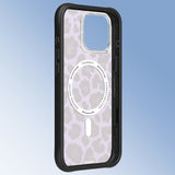 iPhone 16 Pro Max Uyumlu Kılıf M-safe Şarj Özellikli Youngkit Leopard Serisi Kapak Mor