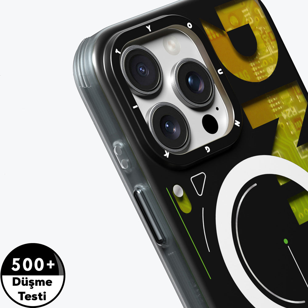 Apple iPhone 16 Pro Max Kılıf M-safe Şarj Özellikli Airbagli Çift Katmanlı Youngkit Future Serisi Kapak