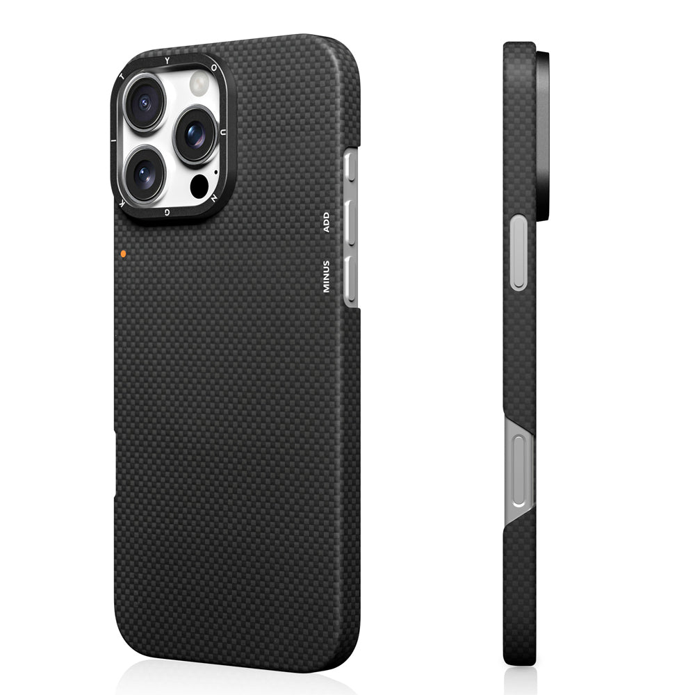 Apple iPhone 16 Pro Max Kılıf M-safe Şarj Özellikli Aramid Fiber Youngkit 1500D Kevlar Extreme Wing Serisi Kapak
