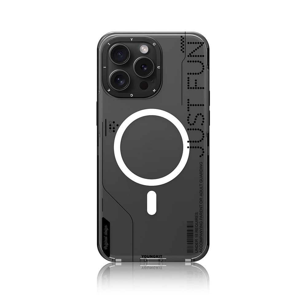 Apple iPhone 16 Pro Max Kılıf M-safe Şarj Özellikli Çıkarılabilir Arka Yüzeyli Youngkit Mecha Kapak