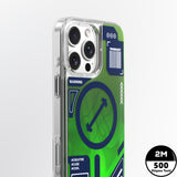 Apple iPhone 16 Pro Max Kılıf M-safe Şarj Özellikli Parlak Kumlu Sıvılı Tasarımlı Galaxy Fantasy Serisi Kapak
