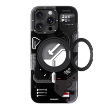 Apple iPhone 16 Pro Max Kılıf M-safe Şarj Özellikli Youngkit 360° Standlı Starship Serisi Kapak