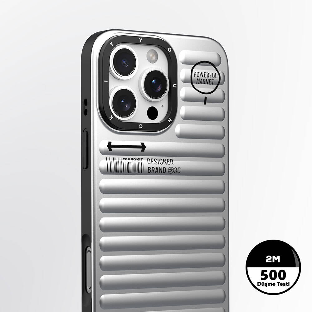Apple iPhone 16 Pro Max M-safe Şarj Özellikli Kılıf Mat Renkli Tasarım Youngkit Original Serisi Kapak