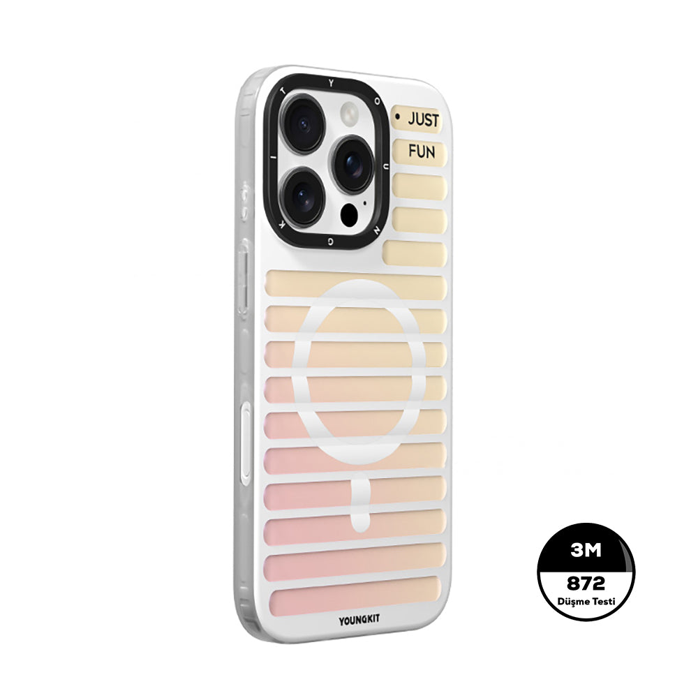 Apple iPhone 16 Pro Max Kılıf M-safe Şarj Özellikli Youngkit Geek Serisi Kapak