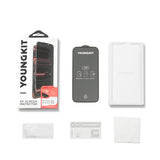 iPhone 16 Pro Max Youngkit 2.5D Parmak İzi Bırakmayan 0.33mm Privacy Temperli Ekran Koruyucu Siyah