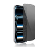 iPhone 16 Pro Max Youngkit 2.5D Parmak İzi Bırakmayan 0.33mm Privacy Temperli Ekran Koruyucu Siyah