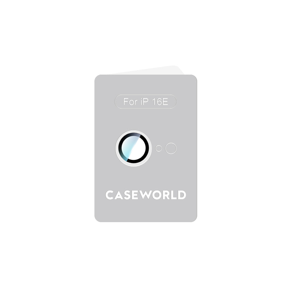 iPhone 16E Uyumlu CaseWorld Alloy Serisi Oleofobik Anti Reflective Kamera Lens Koruyucu Şeffaf