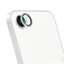 iPhone 16E Uyumlu CaseWorld Alloy Serisi Oleofobik Anti Reflective Kamera Lens Koruyucu Gümüş