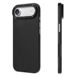 iPhone 17 Air Kılıf M-safeli Basit Mat Deri Desenli Youngkit Tech Fashion Serisi Kapak Siyah