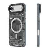 iPhone 17 Air Uyumlu Kılıf M-safe Kamera Denetim Butonlu Youngkit Technology Serisi Kapak Siyah