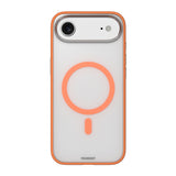 iPhone 17 Air Uyumlu Kılıf M-safe Şarj Özellikli Youngkit Clear Serisi Kapak Turuncu