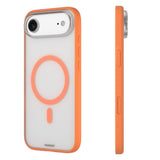 iPhone 17 Air Uyumlu Kılıf M-safe Şarj Özellikli Youngkit Clear Serisi Kapak Turuncu