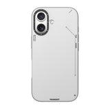 iPhone 17 Uyumlu Kılıf M-safe Şarjlı Basit Mat Deri Desenli Youngkit Tech Fashion Serisi