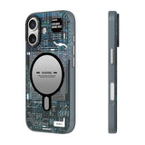 iPhone 17 Uyumlu Kılıf M-safe Kamera Denetim Butonlu Youngkit Technology Serisi Kapak Turuncu