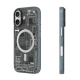 iPhone 17 Uyumlu Kılıf M-safe Kamera Denetim Butonlu Youngkit Technology Serisi Kapak Turuncu