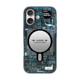 iPhone 17 Uyumlu Kılıf M-safe Kamera Denetim Butonlu Youngkit Technology Serisi Kapak Turuncu