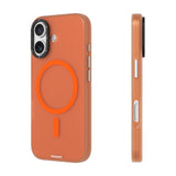 iPhone 17 Uyumlu Kılıf M-safe Şarj Özellikli Youngkit Hidden Sand Serisi Kapak Turuncu