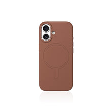 iPhone 17 Uyumlu Kılıf M-Safe Şarj Özellikli Youngkit Morandi Serisi Kapak Kahverengi