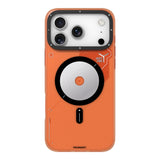 iPhone 17 Pro Uyumlu Kılıf M-safe Şarj Özellikli Disk Desenli Youngkit Disc Battle