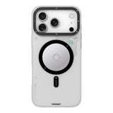 iPhone 17 Pro Uyumlu Kılıf M-safe Şarj Özellikli Disk Desenli Youngkit Disc Battle