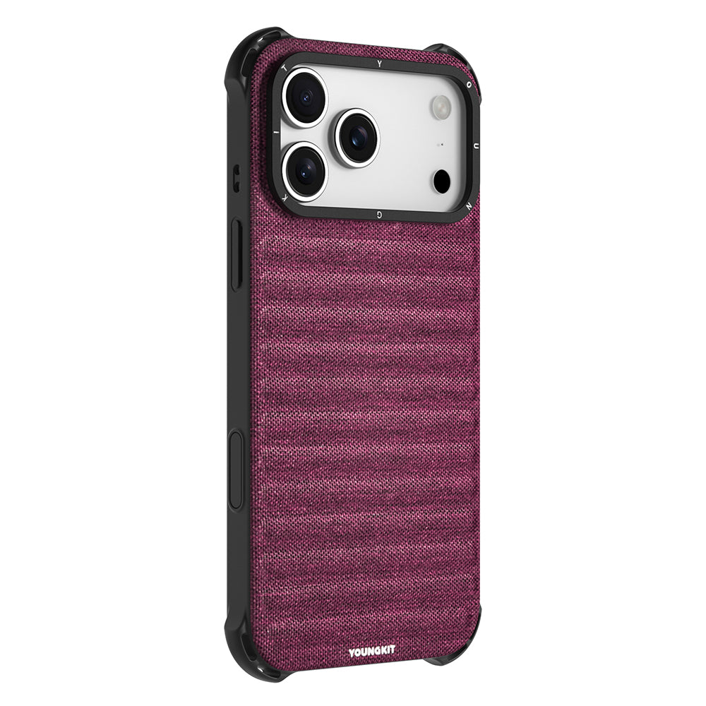 iPhone 17 Pro Max Uyumlu Kılıf M-safe Şarj Özellikli Youngkit Canvas Serisi