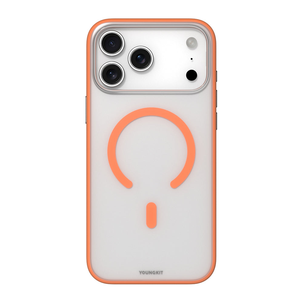 iPhone 17 Pro Uyumlu Kılıf M-safe Şarj Özellikli Youngkit Clear Serisi