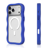 iPhone 17 Pro Uyumlu Kılıf M-safe Şarj Özellikli Youngkit Wave Matte Serisi Kapak Lacivert