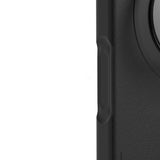 iPhone 17 Pro Max Kılıf M-safe Standlı Basit Mat Deri Youngkit Tech Leather Serisi Kapak Siyah