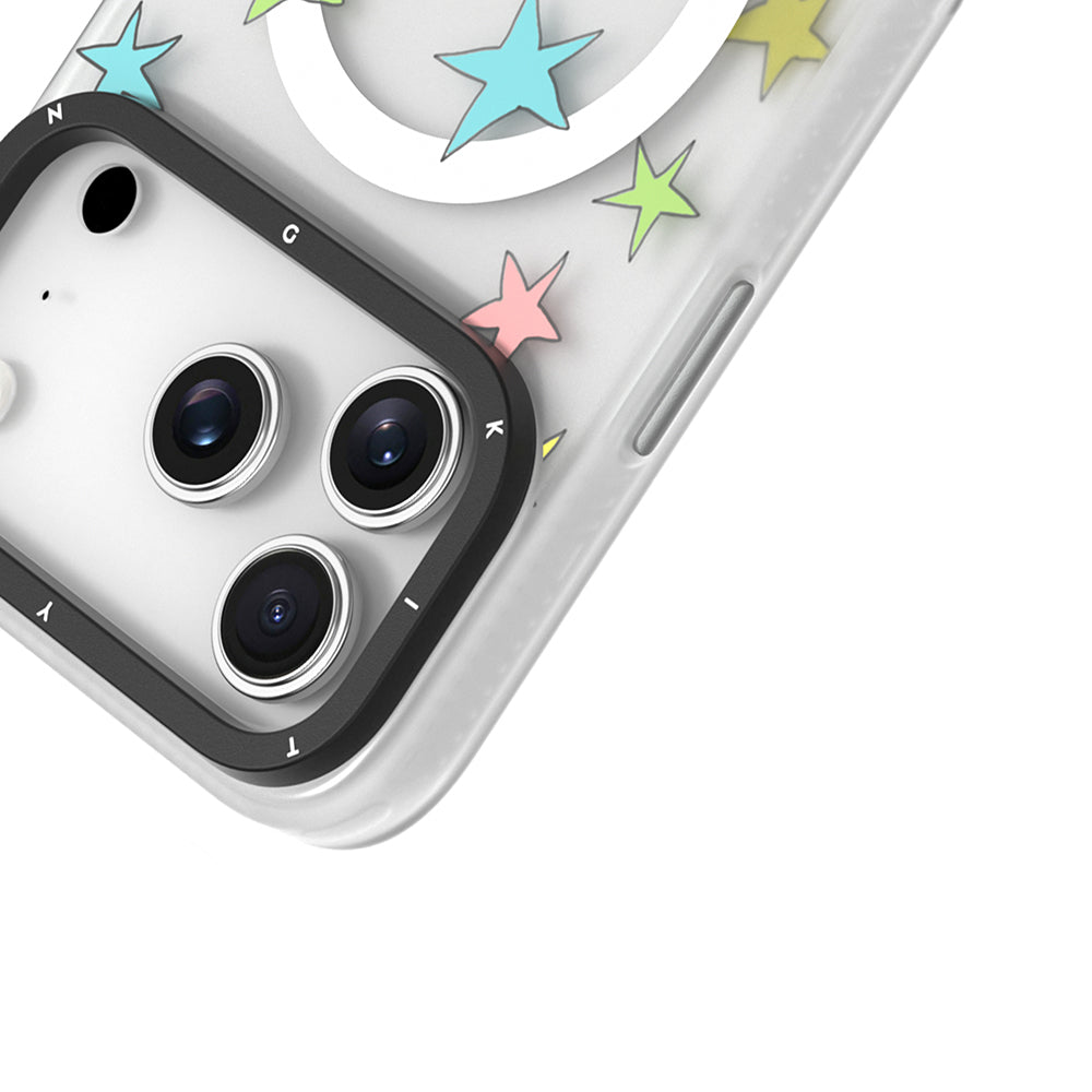 iPhone 17 Pro Max Uyumlu Kılıf M-Safe Şarj Özellikli Airbagli Youngkit Sweathart Serisi Kapak Siyah