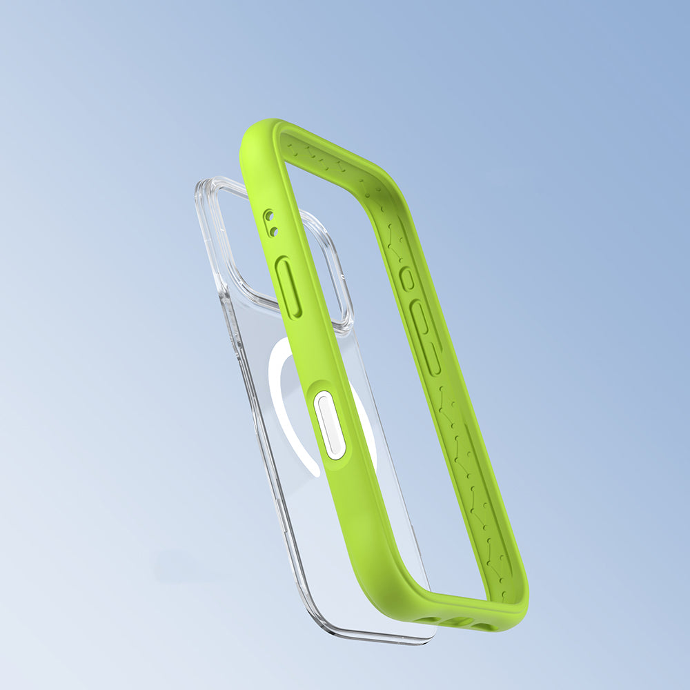 iPhone 17 Pro Max Uyumlu Kılıf M-safe Şarj Özellikli Airbagli Youngkit Dynamic 2 Serisi Kapak Yeşil