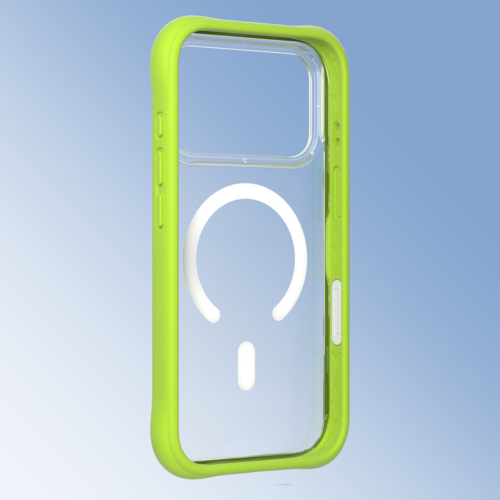 iPhone 17 Pro Max Uyumlu Kılıf M-safe Şarj Özellikli Airbagli Youngkit Dynamic 2 Serisi Kapak Yeşil