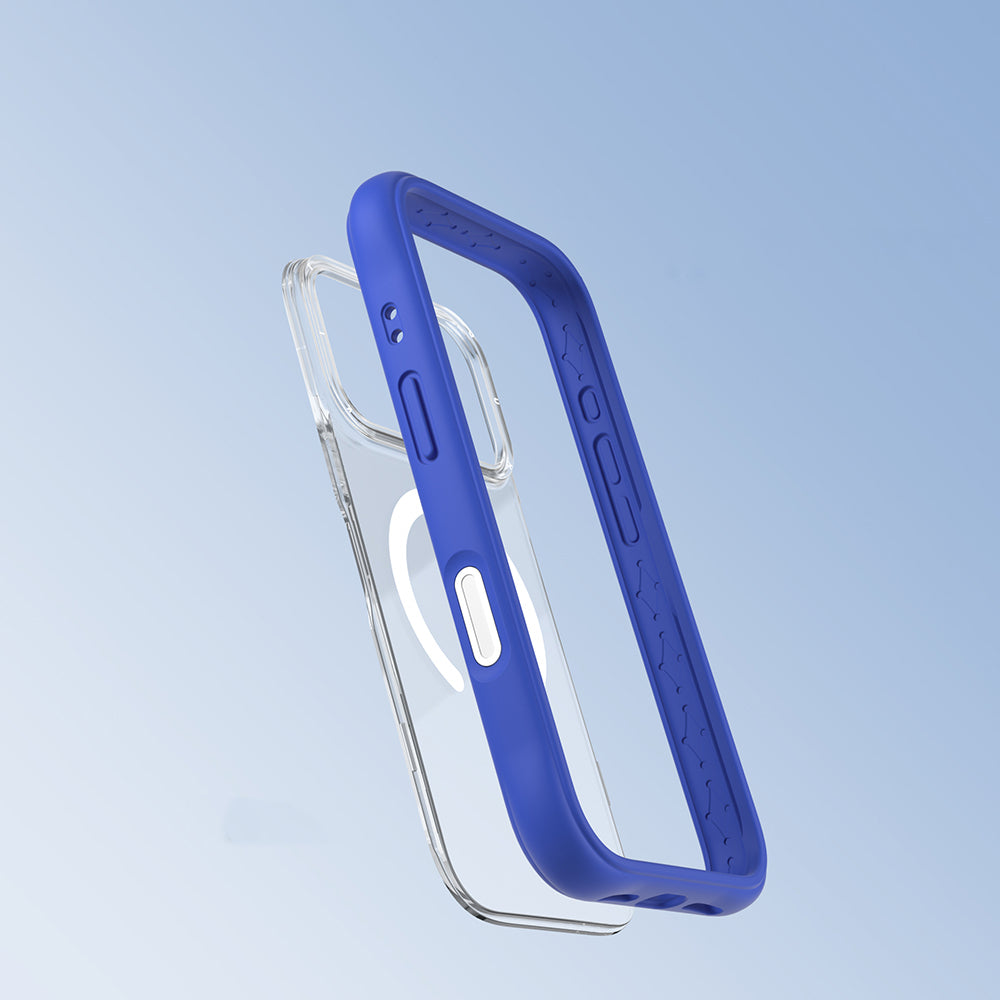 iPhone 17 Pro Max Uyumlu Kılıf M-safe Şarj Özellikli Airbagli Youngkit Dynamic 2 Serisi Kapak Mavi