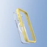 iPhone 17 Pro Max Uyumlu Kılıf M-safe Şarj Özellikli Airbagli Youngkit Dynamic 2 Serisi Kapak Sarı