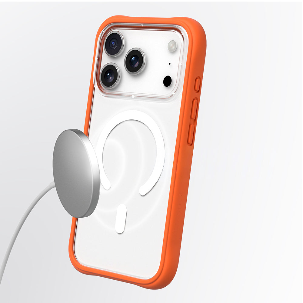 iPhone 17 Pro Max Uyumlu Kılıf M-safe Özellikli Airbagli Youngkit Dynamic 2 Serisi Kapak Turuncu
