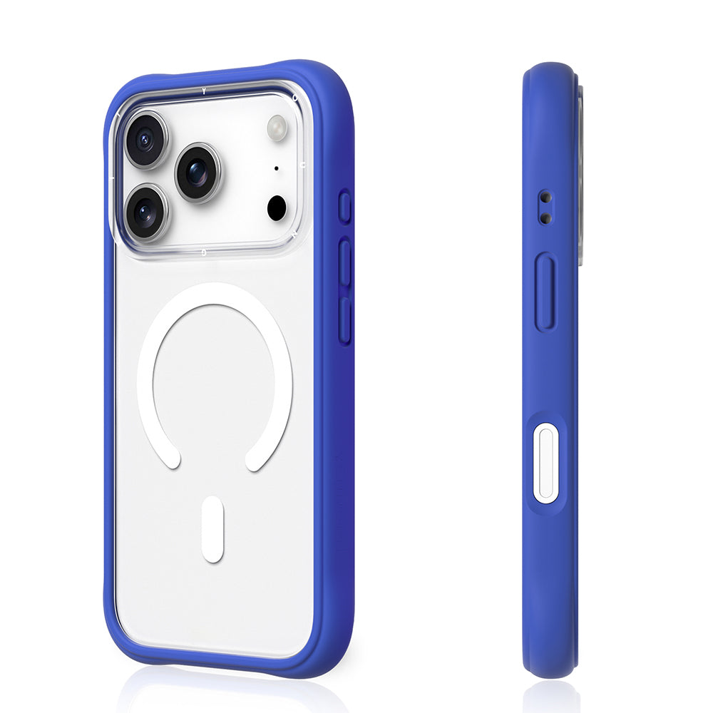 iPhone 17 Pro Max Uyumlu Kılıf M-safe Şarj Özellikli Airbagli Youngkit Dynamic 2 Serisi Kapak Mavi