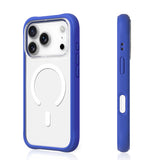iPhone 17 Pro Max Uyumlu Kılıf M-safe Şarj Özellikli Airbagli Youngkit Dynamic 2 Serisi Kapak Mavi