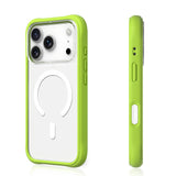iPhone 17 Pro Max Uyumlu Kılıf M-safe Şarj Özellikli Airbagli Youngkit Dynamic 2 Serisi Kapak Yeşil