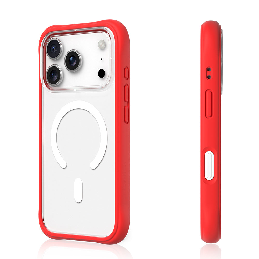 iPhone 17 Pro Max Uyumlu Kılıf M-safe Özellikli Airbagli Youngkit Dynamic 2 Serisi Kapak Kırmızı