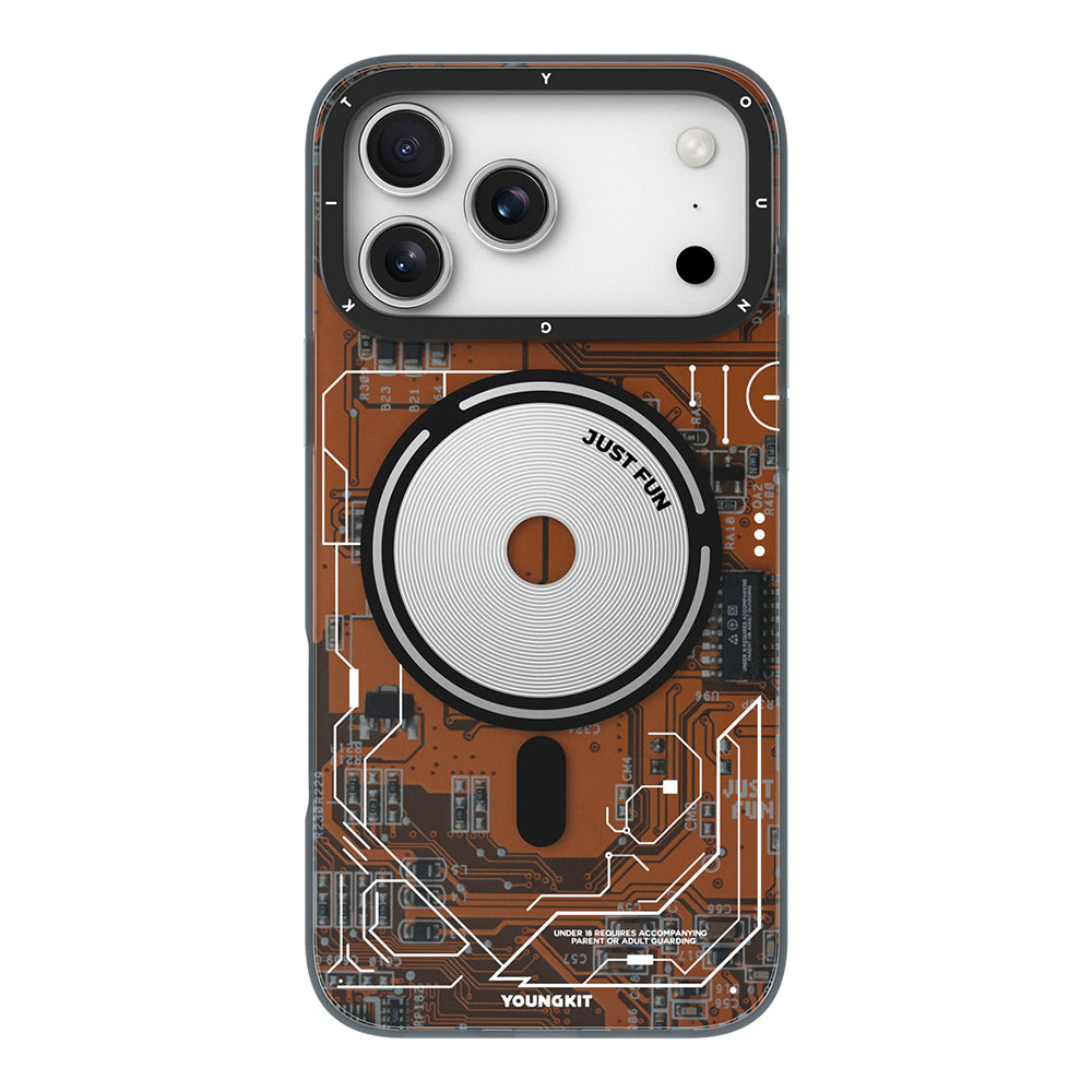 iPhone 17 Pro Max Uyumlu Kılıf M-safe Kamera Denetim Butonlu Youngkit Technology Seri Kapak Siyah