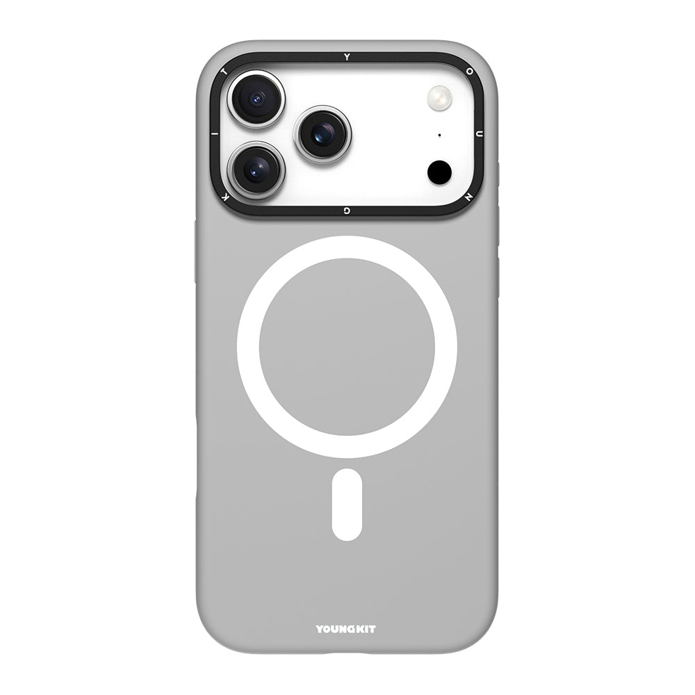 iPhone 17 Pro Max Uyumlu Kılıf M-Safe Özellikli Kamera Standlı Youngkit Gel Cream Serisi