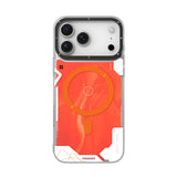 iPhone 17 Pro Max Uyumlu Kılıf M-safe Parlak Kumlu Sıvılı Galaxy Fantasy Serisi Kapak Mavi