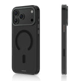 iPhone 17 Pro Max Uyumlu Kılıf M-safe Özellikli Şeffaf Youngkit Crystal Shield Serisi Kapak Siyah