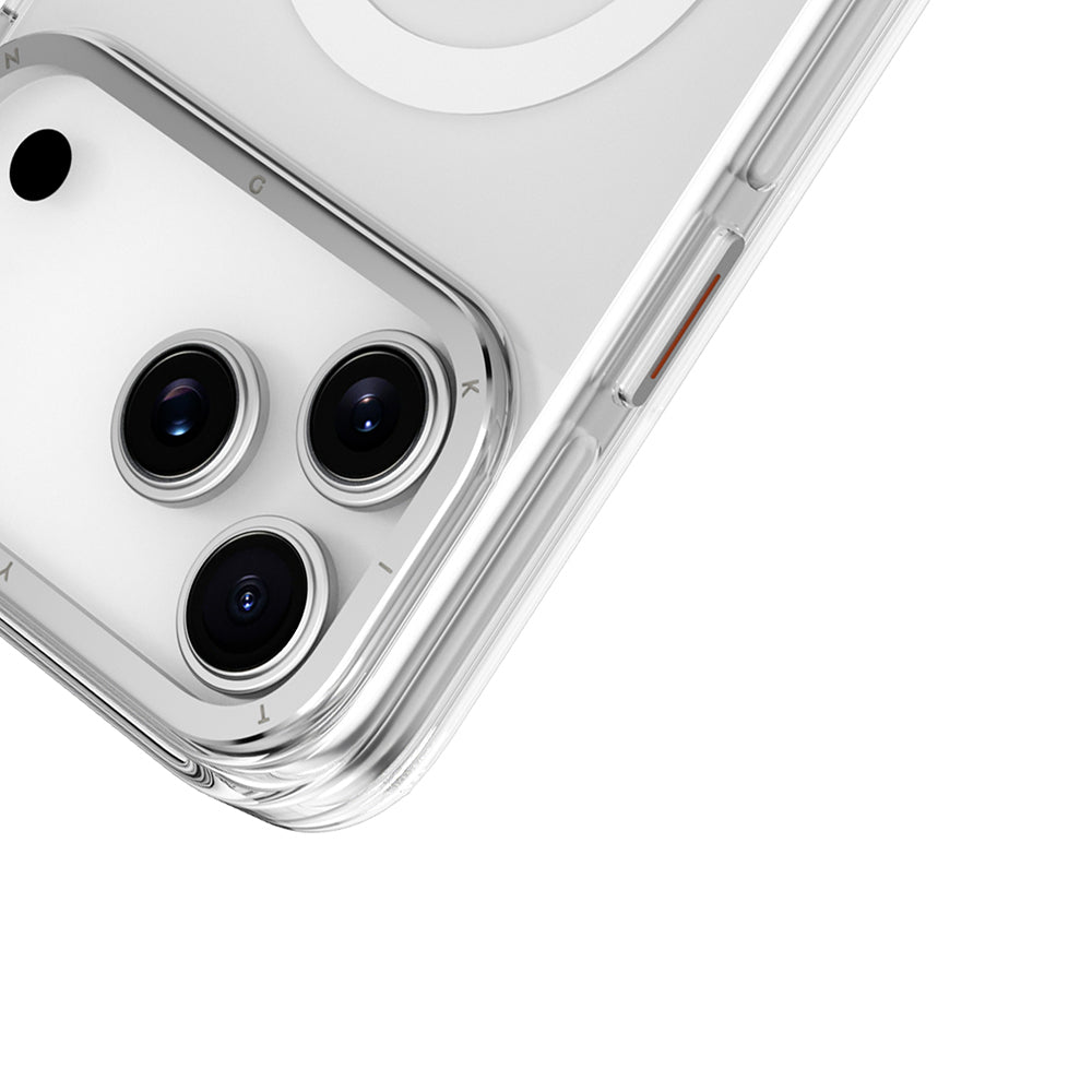 iPhone 17 Pro Max Uyumlu Kılıf M-safe Özellikli Şeffaf Youngkit Crystal Shield Serisi Kapak Siyah