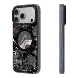 iPhone 17 Pro Max Uyumlu Kılıf M-Safe Şarj Özellikli Youngkit Camouflage Sykell Serisi Kapak Siyah