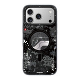 iPhone 17 Pro Max Uyumlu Kılıf M-Safe Şarj Özellikli Youngkit Camouflage Sykell Serisi Kapak Siyah